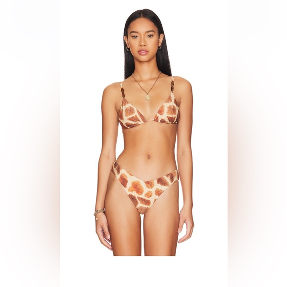 WeWoreWhat Other - WeWoreWhat giraffe bikini with beaded top